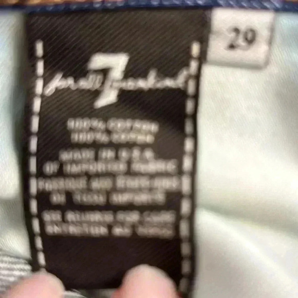 7 For All Mankind Men's Paxtyn Skinny Jeans Blue Size 29x31 Denim - Picture 8 of 8